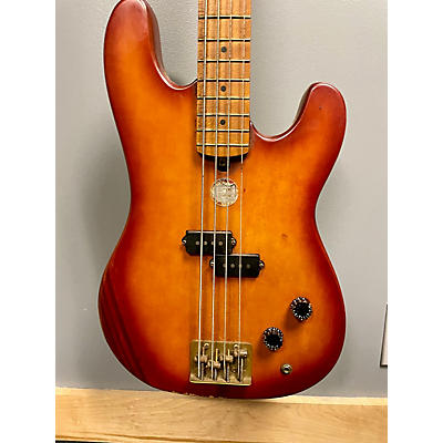 Harmony Used Harmony Marquis Candy Red Burst Electric Bass Guitar