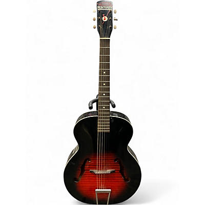 Used Harmony Monterey H950 Archtop Red Burst Acoustic Guitar
