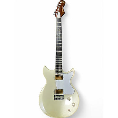 Used Harmony REBEL White Solid Body Electric Guitar
