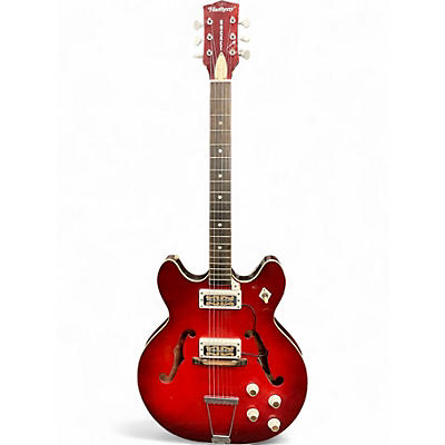 Used Harmony ROCKET REDBURST Hollow Body Electric Guitar
