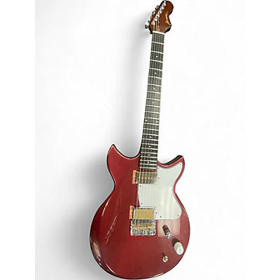 Used Harmony Rebel Red Solid Body Electric Guitar