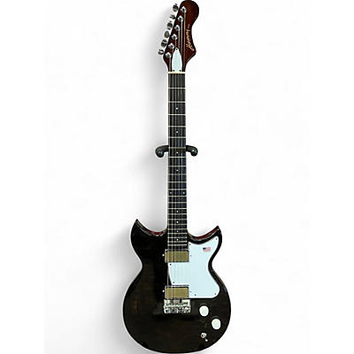 Used Harmony Rebel Trans Brown Solid Body Electric Guitar