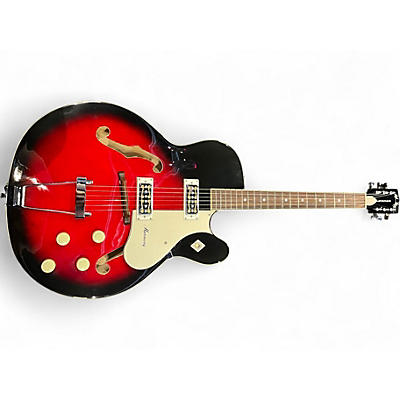 Used Harmony Rocket H54 Reissue Red Burst Hollow Body Electric Guitar
