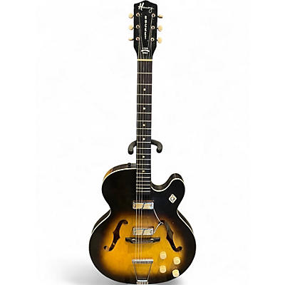 Used Harmony Rocket Sunburst Hollow Body Electric Guitar