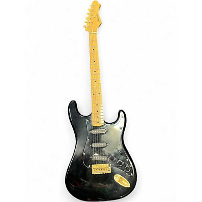 Used Harmony S Style black Solid Body Electric Guitar