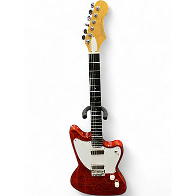 Used Harmony Silhouette Trans Red Solid Body Electric Guitar