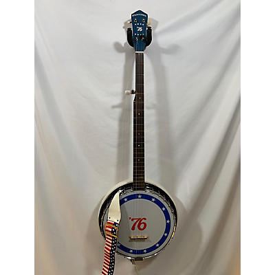 Harmony Used Harmony Spirit Of '76 Bicentennial 5 String White Banjo