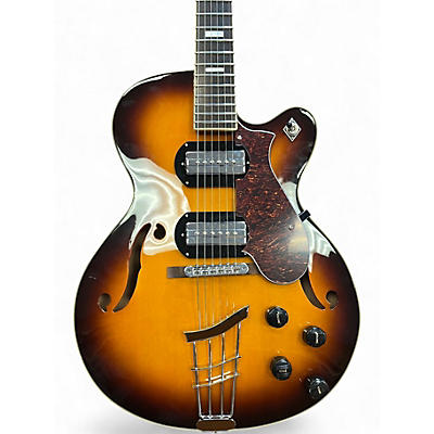 Used Harmony h62 2 Color Sunburst Hollow Body Electric Guitar