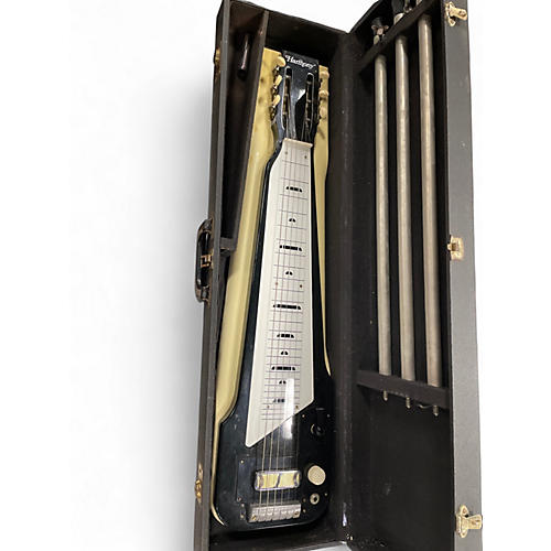 Used Harmony h7 Black and White Lap Steel Black and White