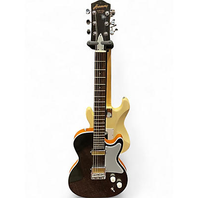 Used Harmony jupiter thinline Black and Silver Solid Body Electric Guitar