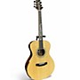 Used Harvey Leach Custom OM Floral Vine Natural Acoustic Guitar Natural