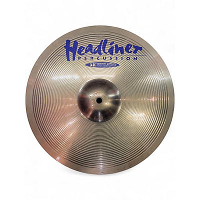 Used Headliner 14in 3k 14 " hi hat bottom Cymbal