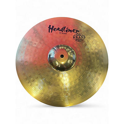 Used Headliner 14in Brass Hi Hat Pair Cymbal
