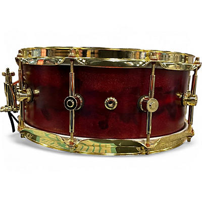 Used Hendrix Drums 14in CONSTELLATION SERIES SNARE 6X14 Black Cherry Drum