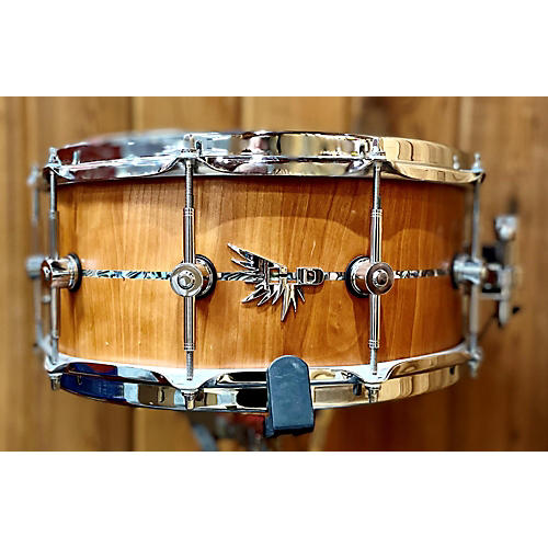 Used Hendrix Drums 6X14 Archetype Series American Cherry Stave Snare Drum Drum Satin Finish Satin Finish 13