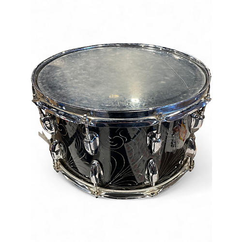 Used Herch 14in Limited Edition Engraved Steel Custom Black Drum Black 33