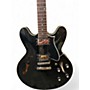 Used Heritage 535 Ebony Hollow Body Electric Guitar Ebony