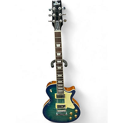 Used Heritage ASCENT PLUS H-150  LAKE BLUE BURST Solid Body Electric Guitar