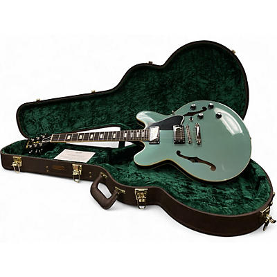 Used Heritage Custom Core Collection H-535 Pelham Blue Hollow Body Electric Guitar