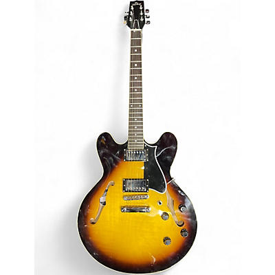 Used Heritage STDH-535 Sunburst Hollow Body Electric Guitar