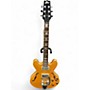 Used Heritage ed roman blues deluxe Antique Natural Hollow Body Electric Guitar Antique Natural