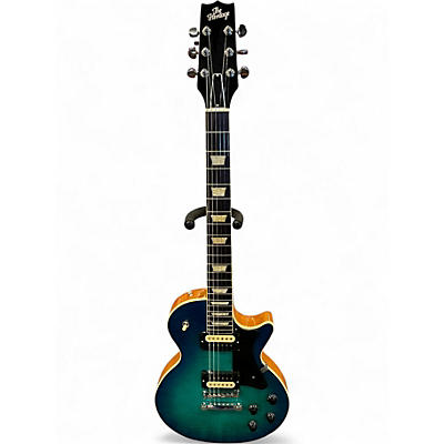 Used Heritage factory special h150 Blue Burst Solid Body Electric Guitar