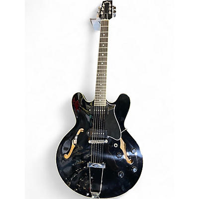 Used Heritage stdh330 Black Hollow Body Electric Guitar