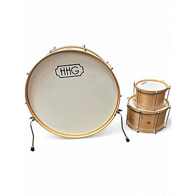 Used Hhg 3 Piece Custom Natural Drum Kit