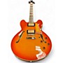 Used Highland HEC-520 Royal Classic Sunburst Hollow Body Electric Guitar Sunburst
