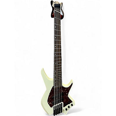 Used Hils HNB5 Alpine White Electric Bass Guitar