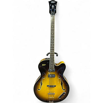 Used Hofner 500/5 contemporary SUNBURST Electric Bass Guitar