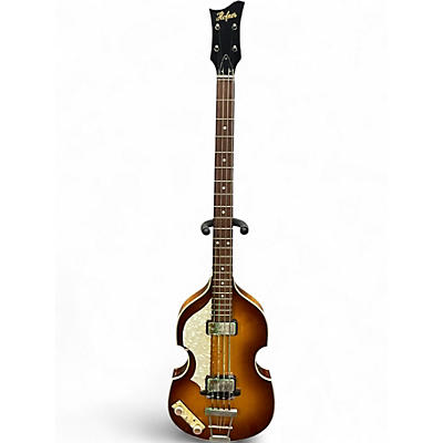 Used Hofner 63' Vintage 500/1 Left-handed Sunburst Electric Bass Guitar