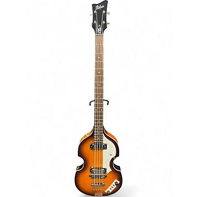Used Hofner B-BASS HI SERIES 2 Tone Sunburst Electric Bass Guitar