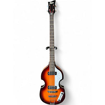 Used Hofner B-Bass Hi-Series  Tobacco Burst Electric Bass Guitar
