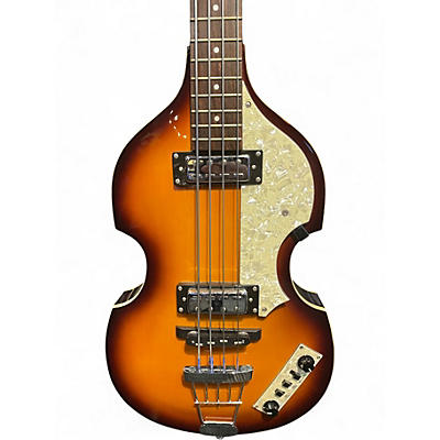 Used Hofner B-Bass Icon Series 2 Tone Sunburst Electric Bass Guitar