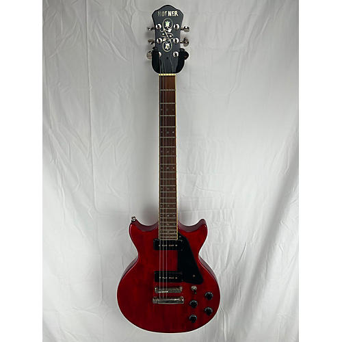 Hofner Used Hofner COLORAMA Trans Red Solid Body Electric Guitar Trans Red