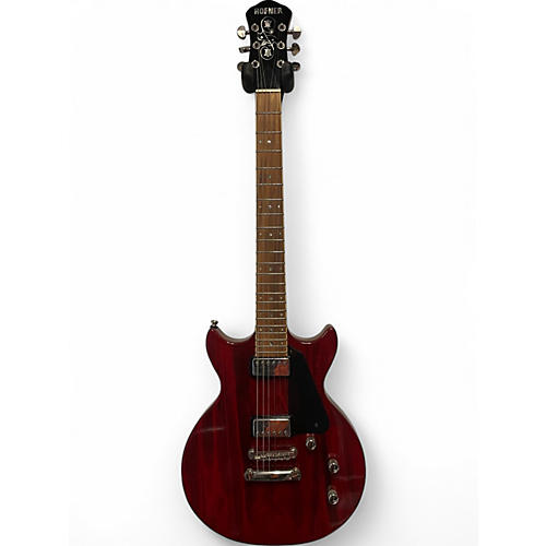 Used Hofner Colorama Red Solid Body Electric Guitar Red