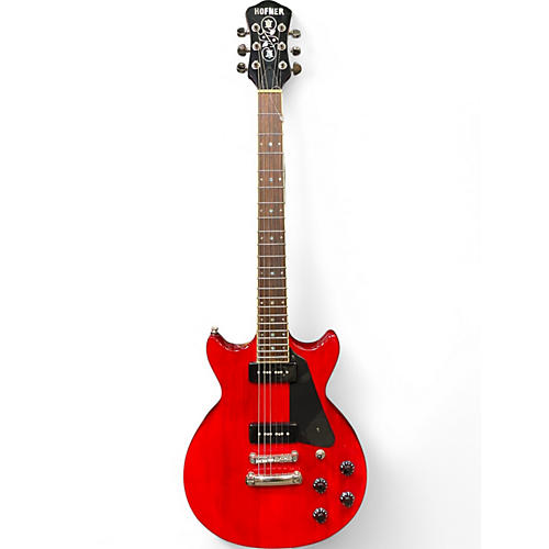 Used Hofner Contemporary Colorama RED Solid Body Electric Guitar RED