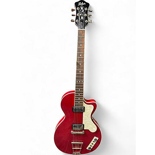 Used Hofner Contemporary Series Club Cherry Solid Body Electric Guitar Cherry