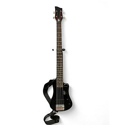 Used Hofner Contemporary Series Shorty Bass Black Electric Bass Guitar