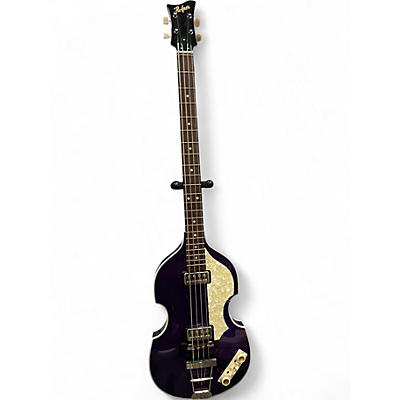 Used Hofner Custom Shop '62 Reissue Violin Bass Purple Electric Bass Guitar
