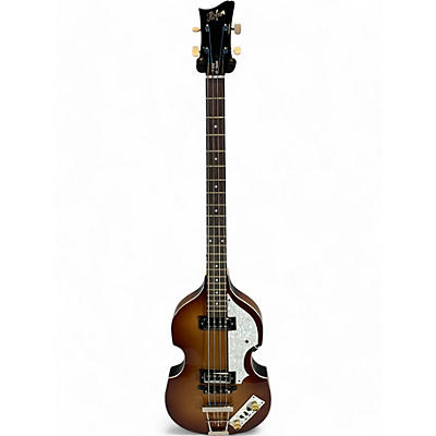 Hofner Used Hofner ED SULLIVAN SHOW Dark Cherry Burst Electric Bass Guitar