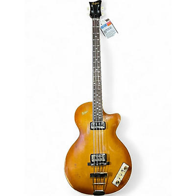 Used Hofner H500/2 RLC Sunburst Electric Bass Guitar