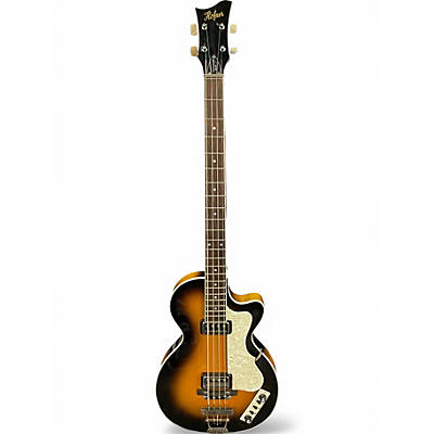 Used Hofner HCT-500/2 2 Color Sunburst Electric Bass Guitar