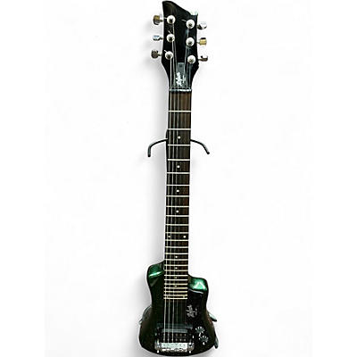 Used Hofner HCT-SH Metallic Green Solid Body Electric Guitar