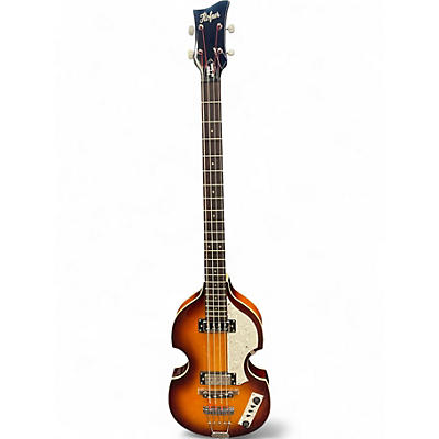 Used Hofner HI BB 3 Tone Sunburst Electric Bass Guitar