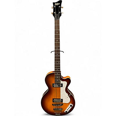 Used Hofner HI-CB 2 Tone Sunburst Electric Bass Guitar