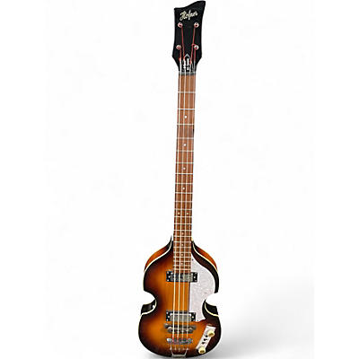 Used Hofner HI SERIES B BASS 2 Color Sunburst Electric Bass Guitar