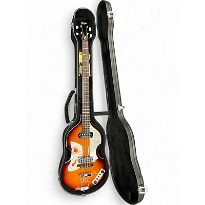 Used Hofner HIBBSBO1 Violin 2 Tone Sunburst Electric Bass Guitar