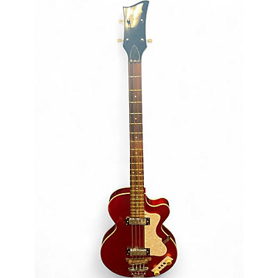 Used Hofner Ignition Club Red Electric Bass Guitar